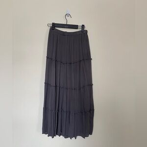 Hollister Charcoal Maxi Skirt